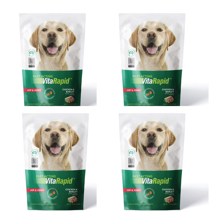 4 x 100g VitaRapid Science Hip & Joint Adult Dog Food SAMPLES