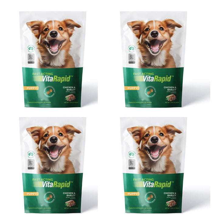 4 x 100g VitaRapid Science Puppy Food SAMPLES