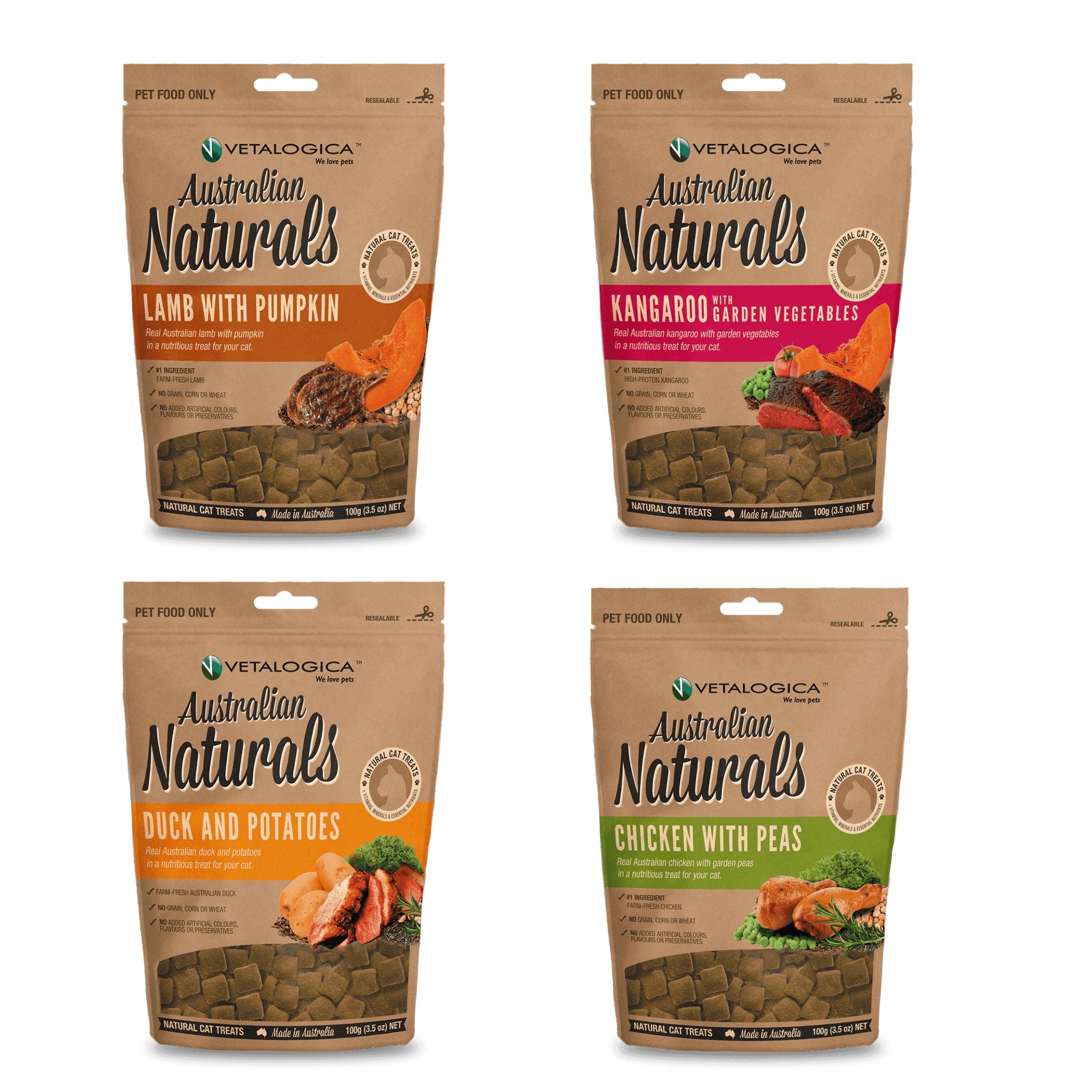 Kangaroo Dog Treats with Garden Vegetables Australian Naturals