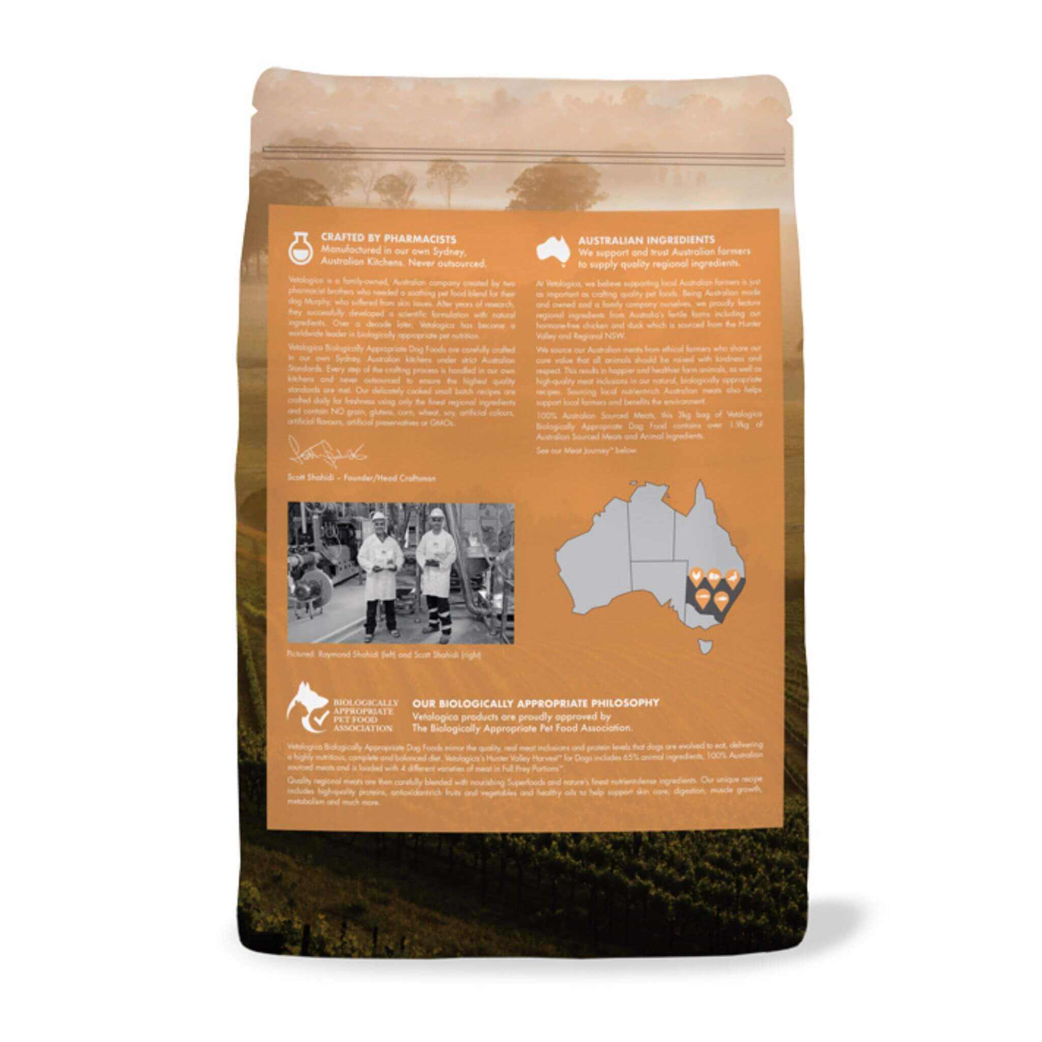 Vetalogica Biologically Appropriate Hunter Valley Harvest Dog Food